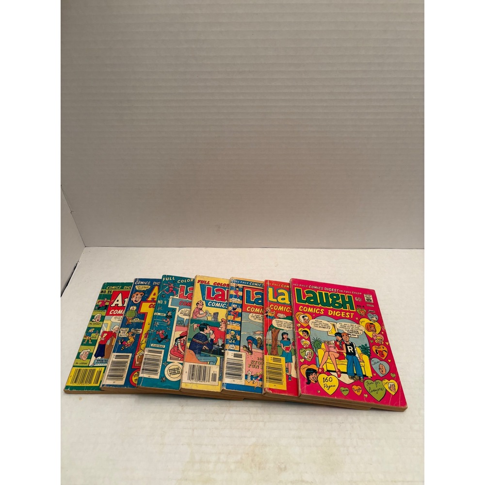 Vintage Archie Laugh Comics Digest Lot of 7 Bronze Age 1970s Sabrina Jughead